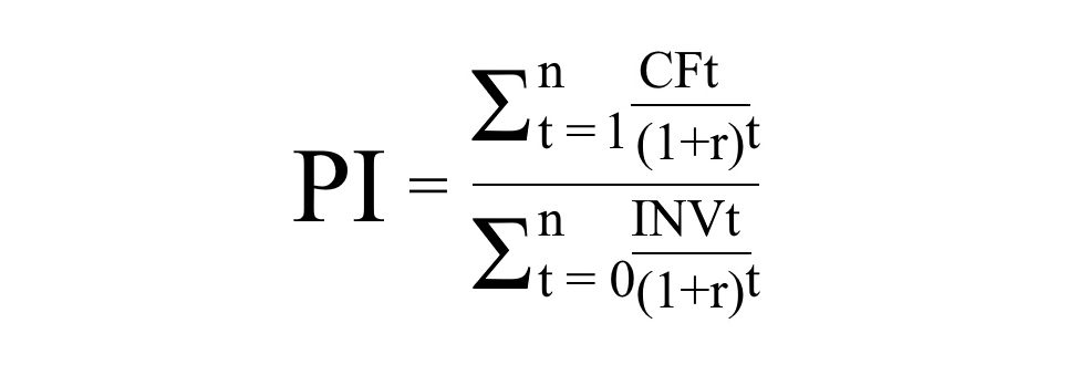 The profitability index (PI) is directly related to the net present value and is defined as the ratio of the present value of cash flows to the initial investment The profitability index (PI) is directly related to the net present value and is defined as the ratio of the present value of cash flows to the initial investment