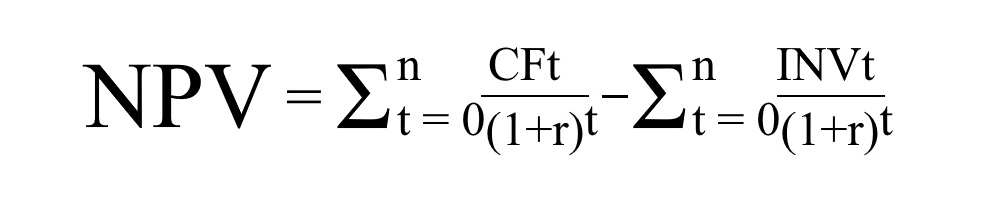 Net present value means the difference between the present value of the investment proceeds, discounted at the calculated interest rate, and the initial investment cost Net present value means the difference between the present value of the investment proceeds, discounted at the calculated interest rate, and the initial investment cost
