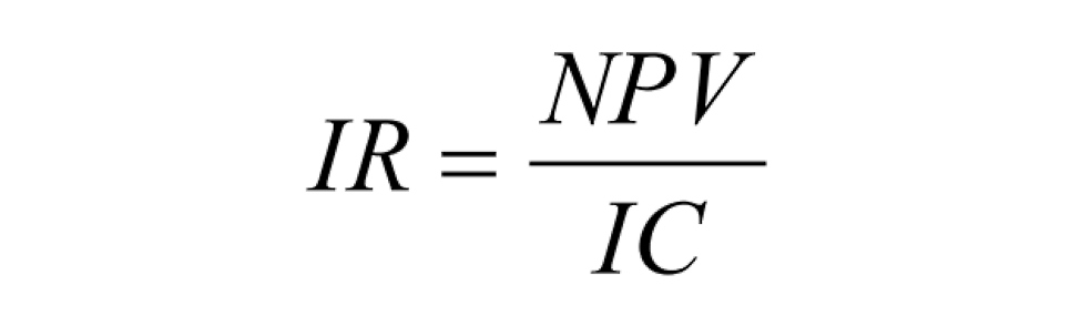 Calculation of the index of return on investment Calculation of the index of return on investment